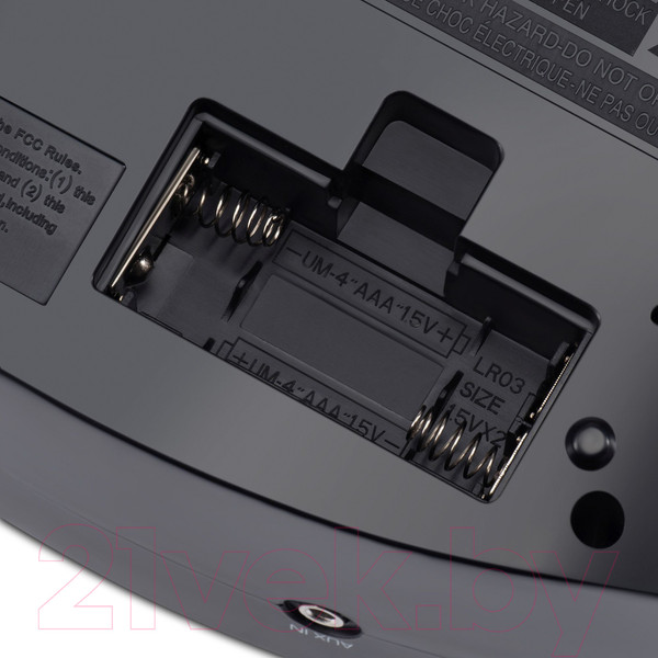 Изображение товара Радиочасы Hyundai H-RCL221 (черный/белая подсветка)