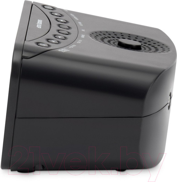 Изображение товара Радиочасы Hyundai H-RCL221 (черный/белая подсветка)