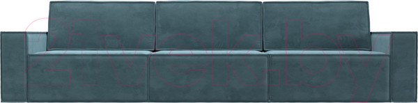 Изображение товара Диван Лига Диванов Куба Лонг (велюр бирюзовый)