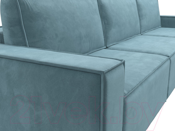 Изображение товара Диван Лига Диванов Куба Лонг (велюр бирюзовый)