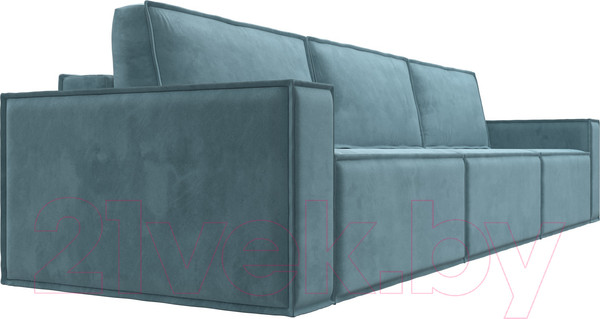 Изображение товара Диван Лига Диванов Куба Лонг (велюр бирюзовый)