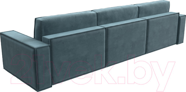 Изображение товара Диван Лига Диванов Куба Лонг (велюр бирюзовый)