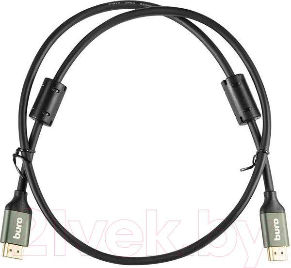Изображение товара Кабель Buro BHP-HDMI-2.1-1G (1м, черный)