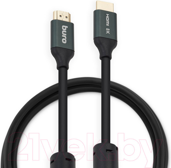 Изображение товара Кабель Buro BHP-HDMI-2.1-2G (2м, черный)