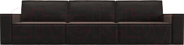 Изображение товара Диван Лига Диванов Куба Лонг (велюр коричневый)