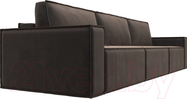 Изображение товара Диван Лига Диванов Куба Лонг (велюр коричневый)