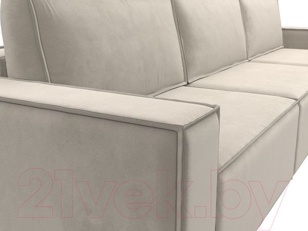 Изображение товара Диван Лига Диванов Куба Лонг (микровельвет бежевый)