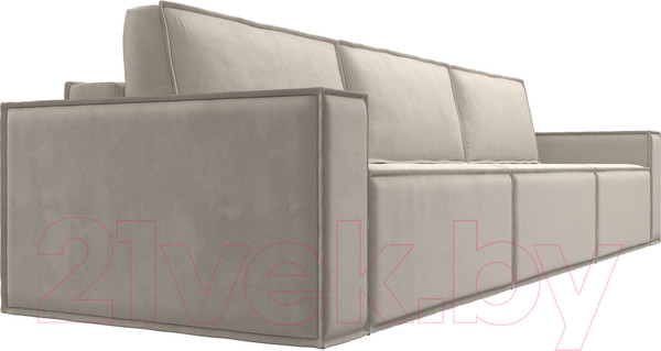 Изображение товара Диван Лига Диванов Куба Лонг (микровельвет бежевый)