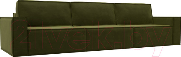 Изображение товара Диван Лига Диванов Куба Лонг (микровельвет зеленый)