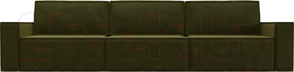 Изображение товара Диван Лига Диванов Куба Лонг (микровельвет зеленый)