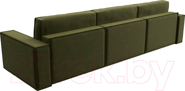 Изображение товара Диван Лига Диванов Куба Лонг (микровельвет зеленый)