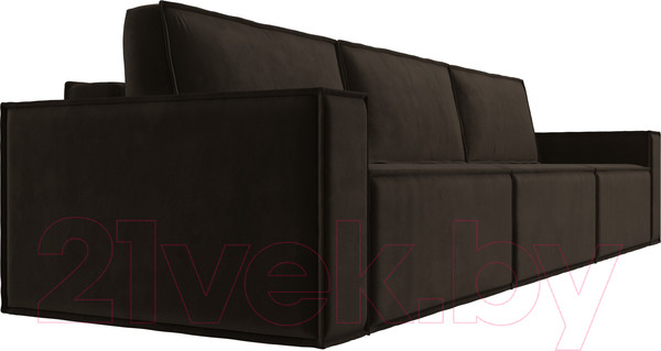 Изображение товара Диван Лига Диванов Куба Лонг (микровельвет коричневый)