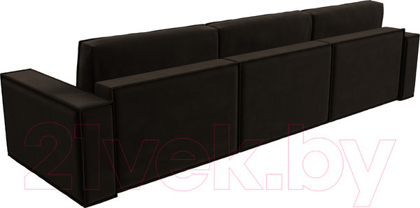 Изображение товара Диван Лига Диванов Куба Лонг (микровельвет коричневый)