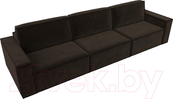 Изображение товара Диван Лига Диванов Куба Лонг (микровельвет коричневый)