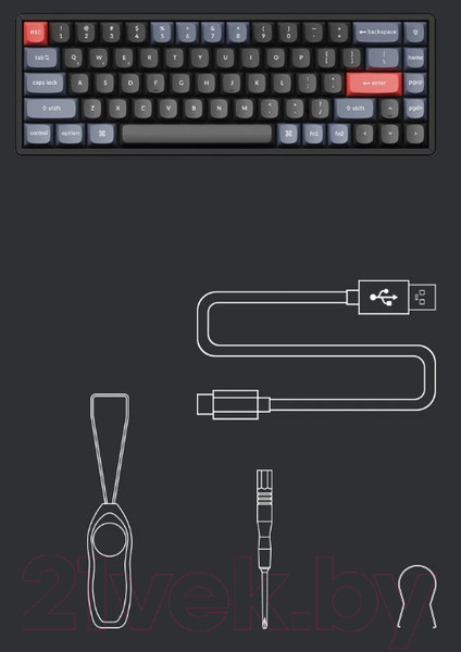 Изображение товара Клавиатура Keychron K6 Pro Red Switch / K6P-J1-RU