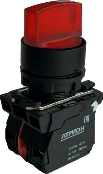 Изображение товара Переключатель Атрион LA37-B5K320RBDP (красный)