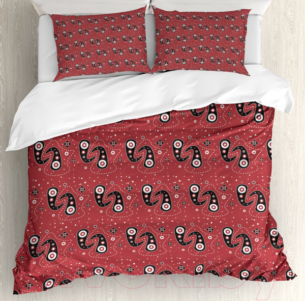 Изображение товара Комплект постельного белья Ambesonne Узор восточный / bls_33477_euro