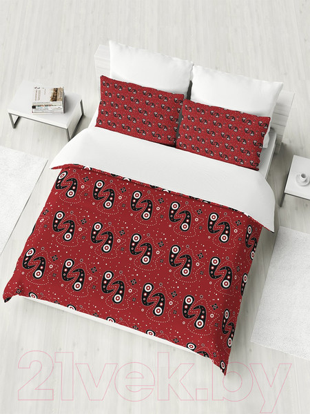 Изображение товара Комплект постельного белья Ambesonne Узор восточный / bls_33477_euro