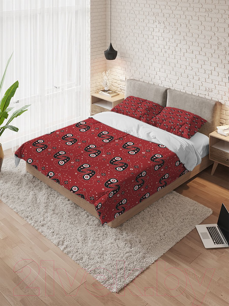 Изображение товара Комплект постельного белья Ambesonne Узор восточный / bls_33477_euro
