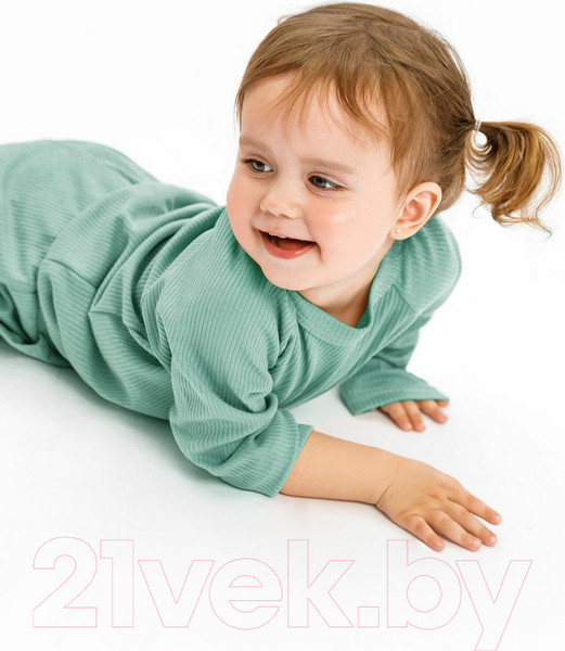 Изображение товара Костюм для малышей Amarobaby Fashion / AB-OD21-FS11/13-68 (зеленый, р. 68)