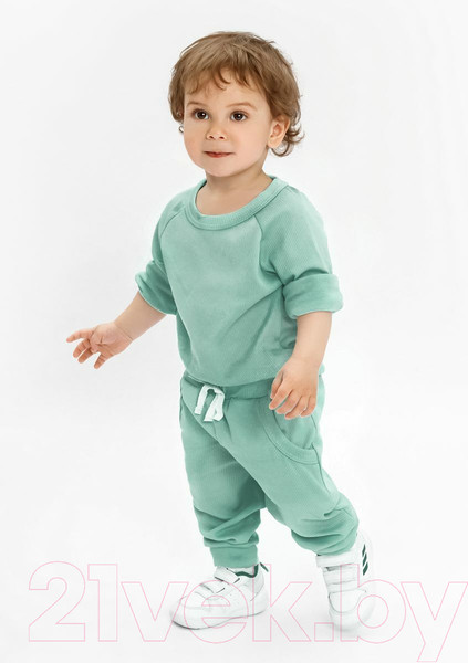 Изображение товара Костюм для малышей Amarobaby Fashion / AB-OD21-FS11/13-80 (зеленый, р. 80)
