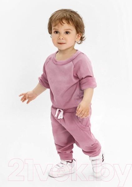 Изображение товара Костюм для малышей Amarobaby Fashion / AB-OD21-FS11/06-62 (розовый, р. 62)