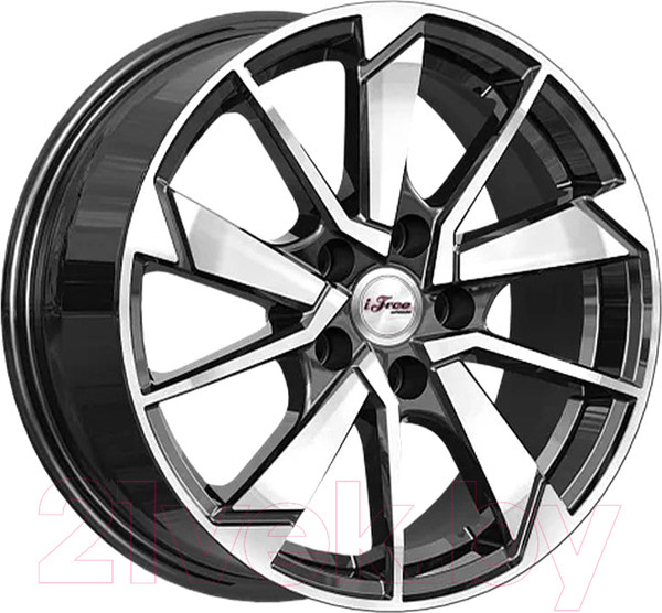 Изображение товара Литой диск iFree Зиплайн 16x6.5" 5x105мм DIA 56.6мм ET 38мм Блэк джек