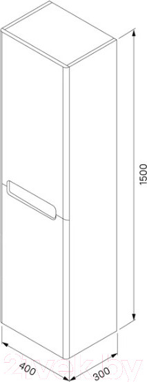 Изображение товара Шкаф-пенал для ванной IDDIS Edifice EDI40L0i97