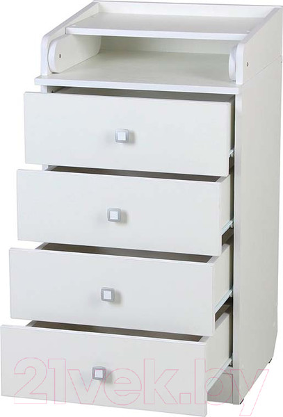 Изображение товара Комод Фея 1550 / 0002756.9 (белый)