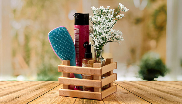 Изображение товара Ящик декоративный Polini Kids Home Basket / 0003154-21 (лакированный)