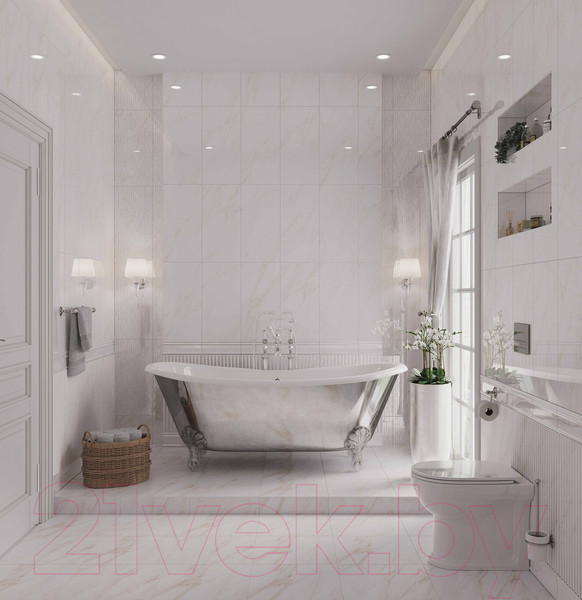 Изображение товара Декоративная плитка Axima Луизиана 2 (300x600, белый)