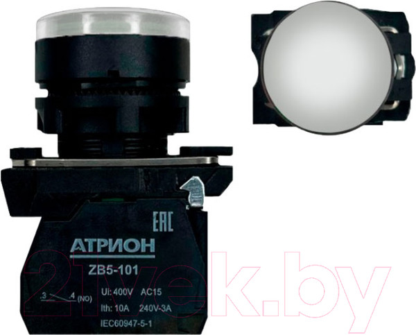 Изображение товара Кнопка для пульта Атрион LA37-B5W310WBDP (белый)