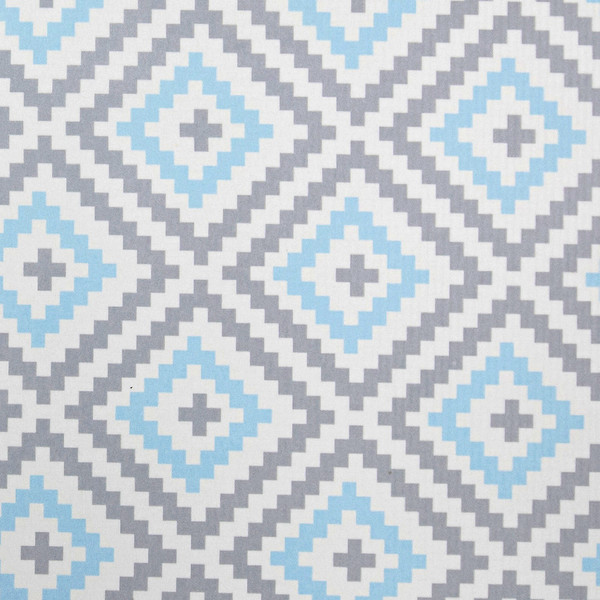 Изображение товара Коврик для ванной Вилина Ромбы 7068-22003 (50x85, серый/голубой)