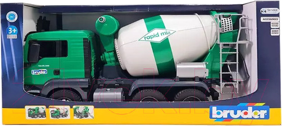 Изображение товара Бетоновоз игрушечный Bruder Man Tga с откидной кабиной 02739