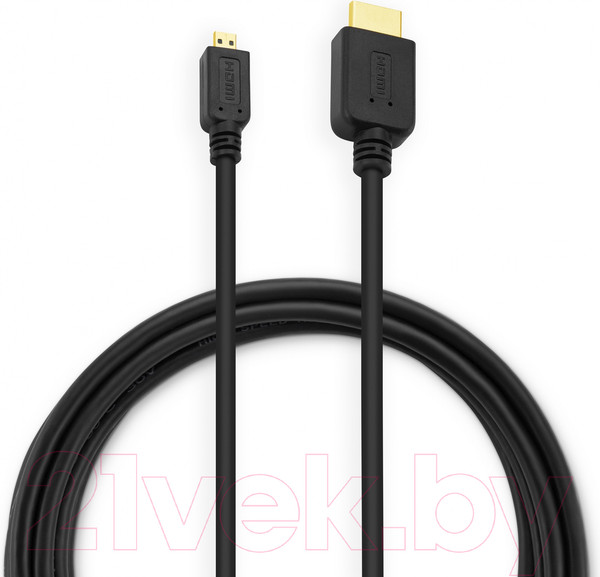 Изображение товара Кабель Buro MICROHDMI-3M (3м, черный)
