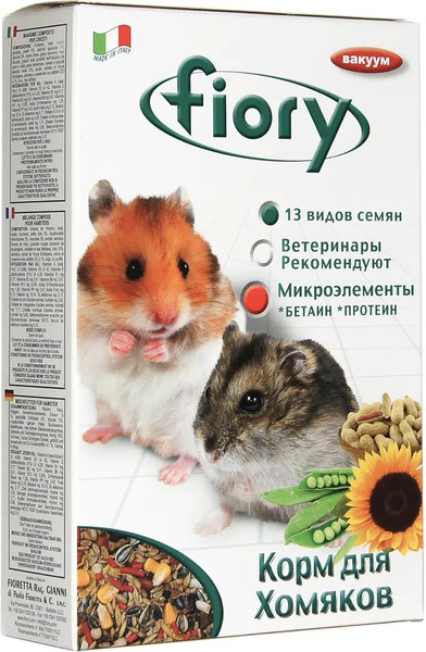 Изображение товара Корм для грызунов Fiory Для хомяков / 6500 (850г)