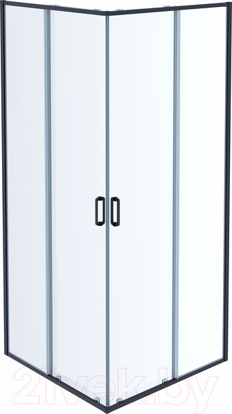 Изображение товара Душевой уголок Aquatek 80x200 / AQ ARI KV 08020BL (черный/прозрачное стекло)
