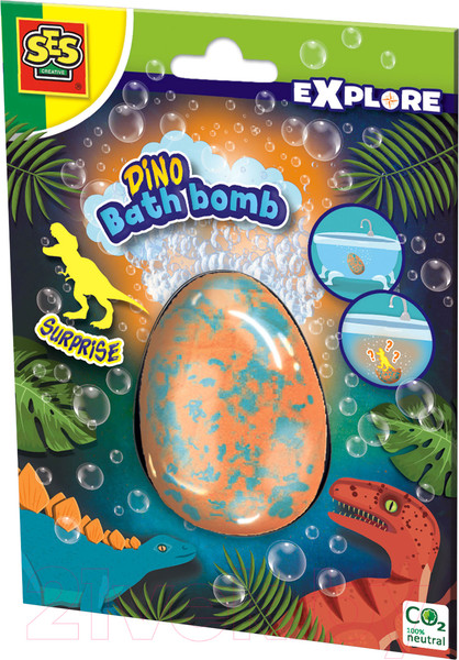 Изображение товара Бомбочка для ванны SES Creative Explore Появление динозавра с сюрпризом / 25125