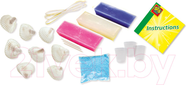 Изображение товара Набор для изготовления свечей SES Creative В форме ракушек / 14033