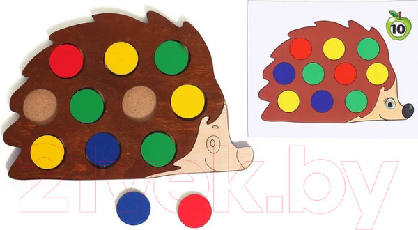 Изображение товара Сортер Деревянный город Ежик / Л065-ANT