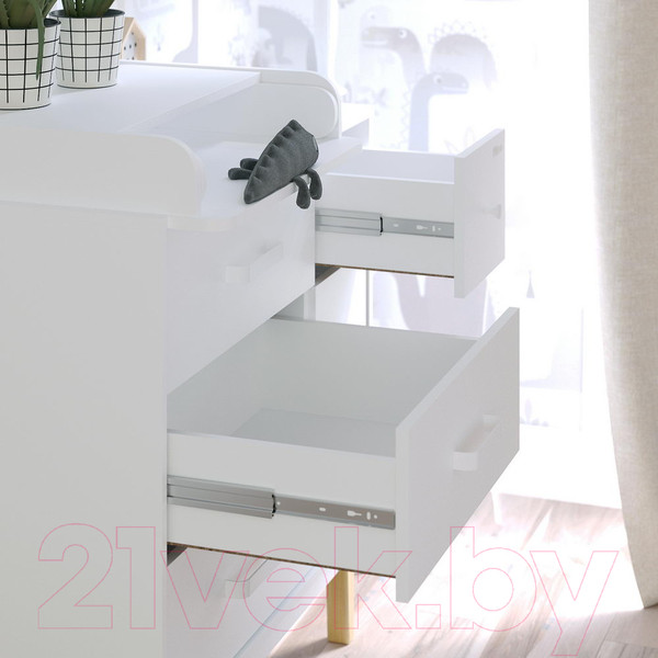 Изображение товара Комод пеленальный Pituso Kids Vintage Premium ЛДСП (белый аляска)