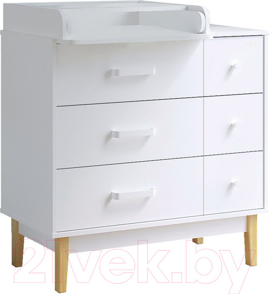 Изображение товара Комод пеленальный Pituso Kids Vintage Premium ЛДСП (белый аляска)