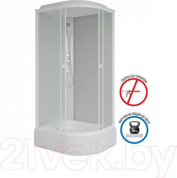 Изображение товара Душевая кабина Niagara Promo P120/90/26L/MT 120x90x215