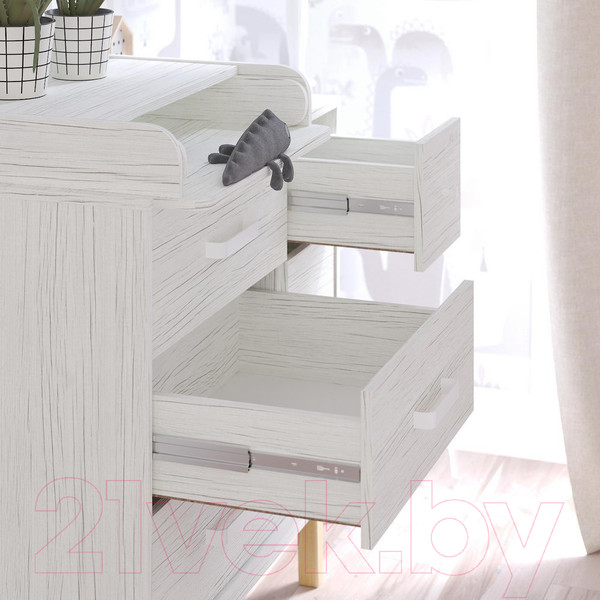 Изображение товара Комод пеленальный Pituso Kids Vintage Premium ЛДСП (древесина белая)