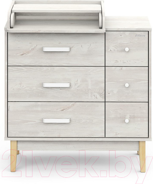 Изображение товара Комод пеленальный Pituso Kids Vintage Premium ЛДСП (сосна касцина)
