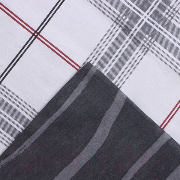 Изображение товара Комплект постельного белья Love Life Серая клетка Евро / 9861645