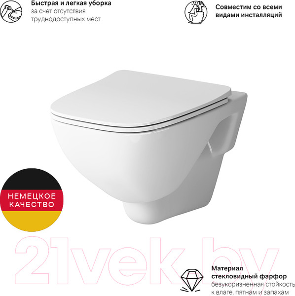 Изображение товара Унитаз подвесной AM.PM X-Joy C851701SC