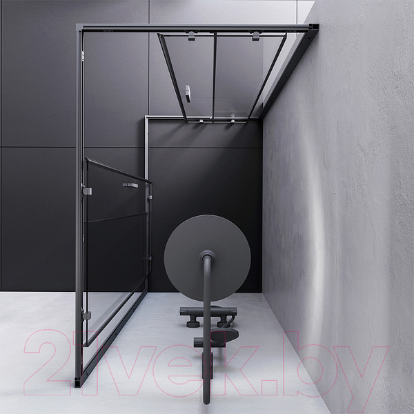 Изображение товара Душевой уголок AM.PM Gem S W93G-404-120280-BT (черный матовый)