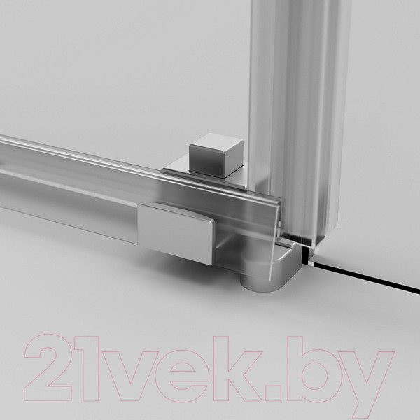 Изображение товара Душевой уголок AM.PM X-Joy Square Slide 100x80 / W94G-403-10080-MТ (матовый хром/прозрачное стекло)