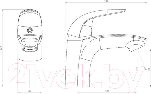 Изображение товара Смеситель Damixa Eclipse 310210001